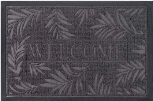 Wycieraczka podgumowana Tivoli Liście szary 