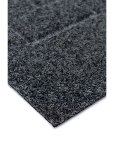 Struktura gęstej wycieraczki podgumowanej Roxi Grecki szary