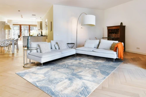 Dywan nowoczesny FD Lida Duki błękit aranżacja