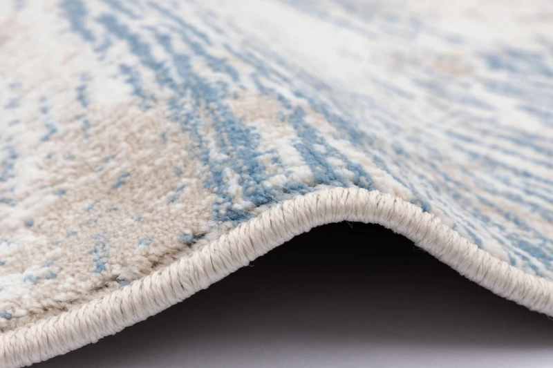 Dywan nowoczesny FD Lida Duki błękit obszycie