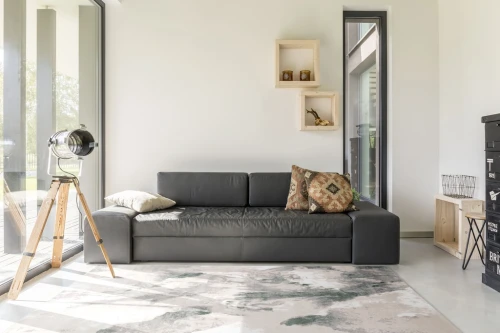 Dywan nowoczesny FD Sensi Mable jasny beż  aranżacja