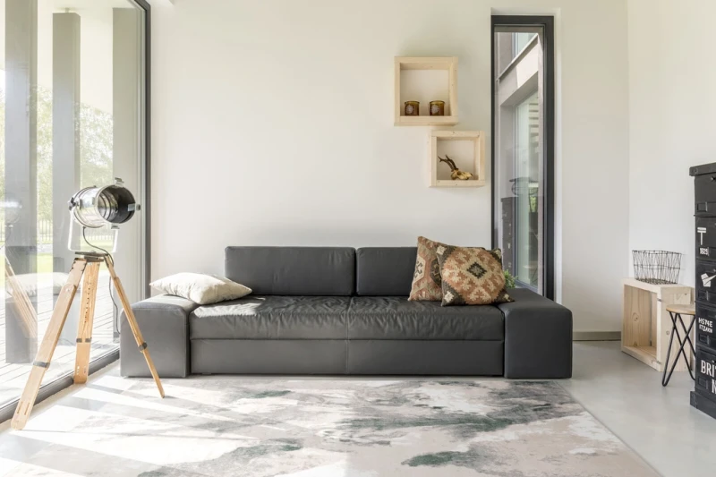 Dywan nowoczesny FD Sensi Mable jasny beż  aranżacja