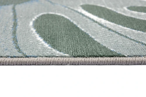 Dywan nowoczesny FD Sensi Monsti malachit runo i obszycie