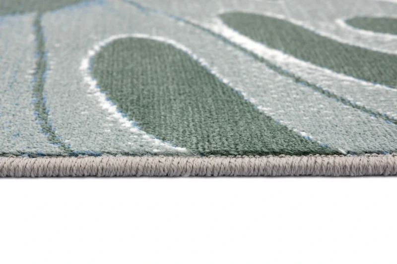 Dywan nowoczesny FD Sensi Monsti malachit runo i obszycie