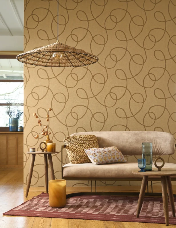 Tapeta do salonu nowoczesna Casadeco Seaside 201502442 Pointe Du Raz