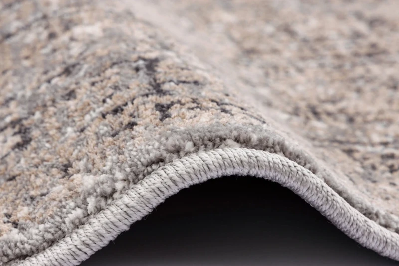 Dywan nowoczesny FD Soft Adano granit obszycie