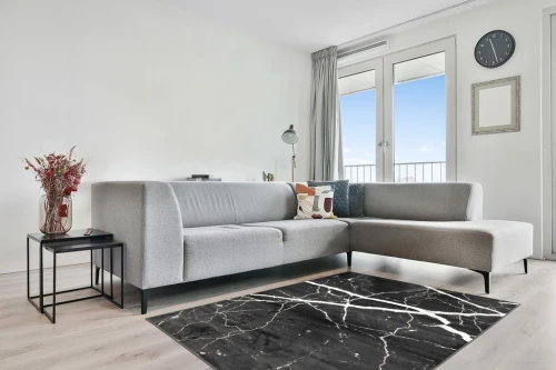 Dywan loft FD Soft Blacky P antracyt aranżacja