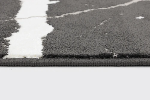 Dywan loft FD Soft Blacky P antracyt runo i obszycie