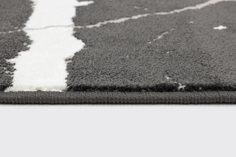 Dywan loft FD Soft Blacky P antracyt runo i obszycie