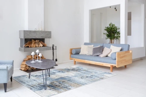 Dywan nowoczesny FD Soft Brando P lazur aranżacja