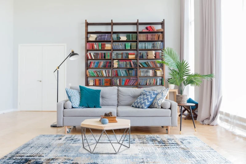 Dywan nowoczesny FD Soft Brando P lazur aranżacja