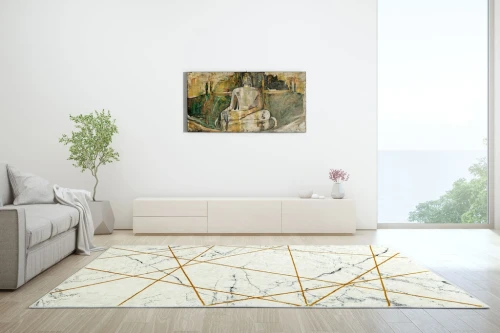 Dywan loft FD Soft Marmari perła aranżacja