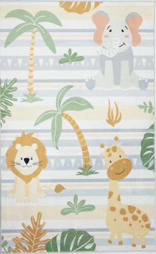 Dywan dziecięcy 2409024D-1 Kids zwierzęta w dżungli