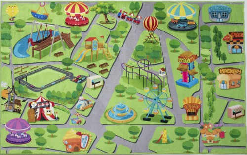 Dywan dziecięcy 2406602 Kids wesołe miasteczko