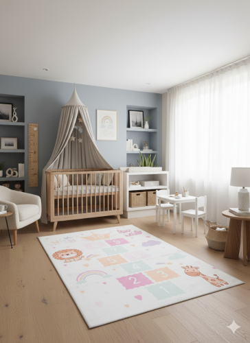 Dywan dziecięcy 2409022D-2 Kids klasy do pokoju dziecka