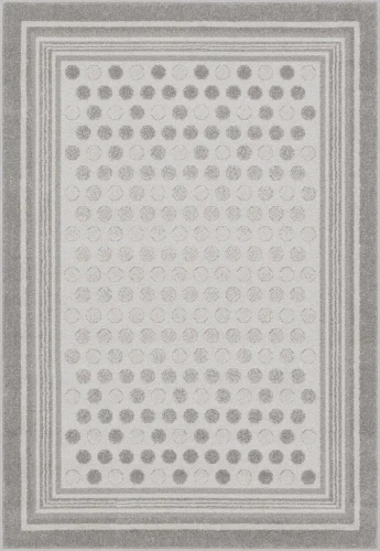 Dywan 3D w kropki FD Lori Blovo perła