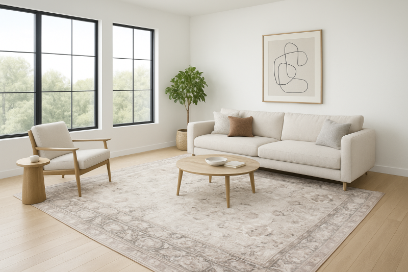 Dywan tradycyjny 240598W-2 Ispahan Print do salonu