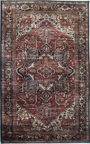 Dywan tradycyjny KLB191020 Ispahan Print bordo