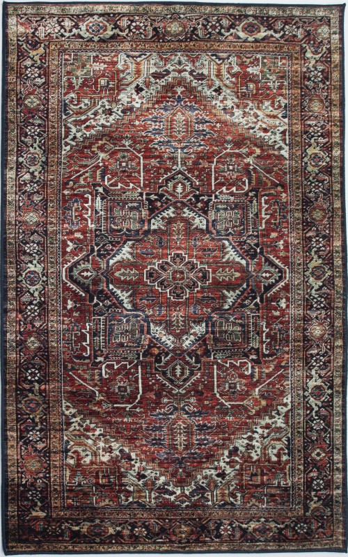 Dywan tradycyjny KLB191020 Ispahan Print bordo