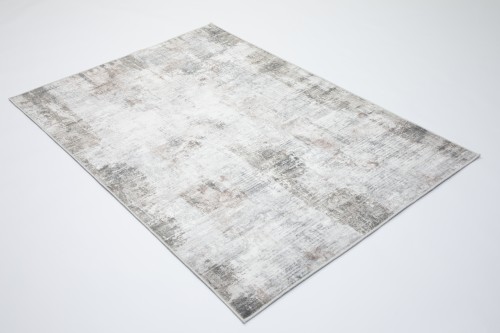Dywan vintage 2406587-2 Venezia Print szaro-beżowy - rzut ukośny