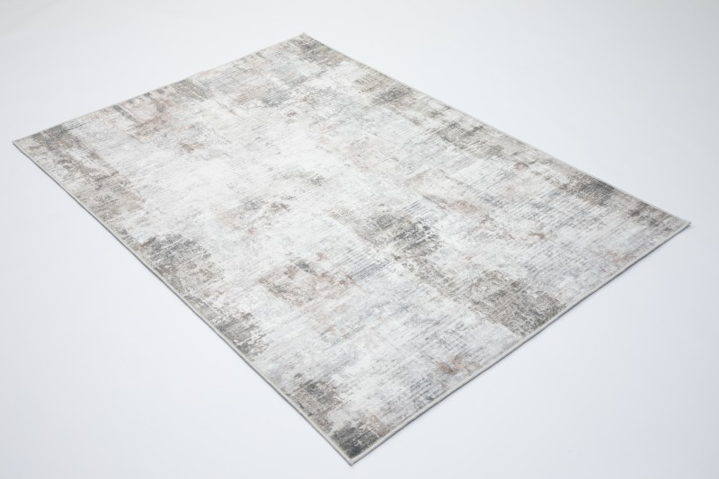 Dywan vintage 2406587-2 Venezia Print szaro-beżowy - rzut ukośny