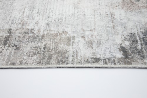 Dywan vintage 2406587-2 Venezia Print szaro-beżowy - brzeg