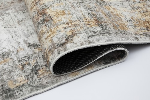 Dywan vintage 2406735 Venezia Print szaro-brązowy - antypoślizgowy spód