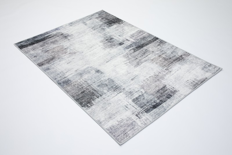 Dywan vintage 231019-2 Venezia Print szary - rzut z ukosa