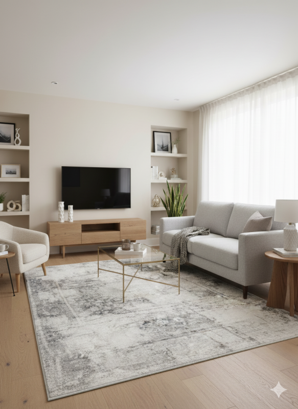 Dywan tradycyjny 2403162N-1 Venezia Print szary do salonu