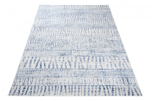 Dywan nowoczesny Sky Q177A szaro-niebieski - rzut ukośny