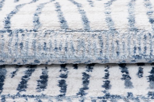 Dywan Sky Q177A szaro-niebieski - struktura runa
