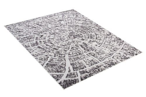 Dywan nowoczesny Sky EZM FM31D szary- rzut z boku