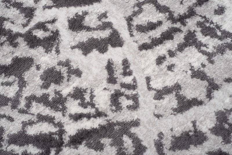 Dywan Sky FM31D w odcieniach szarości z wzorem przekroju pnia - runo