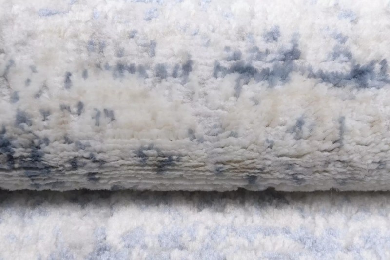 Dywan nowoczesny Sky Q100A kremowo-niebieski - runo