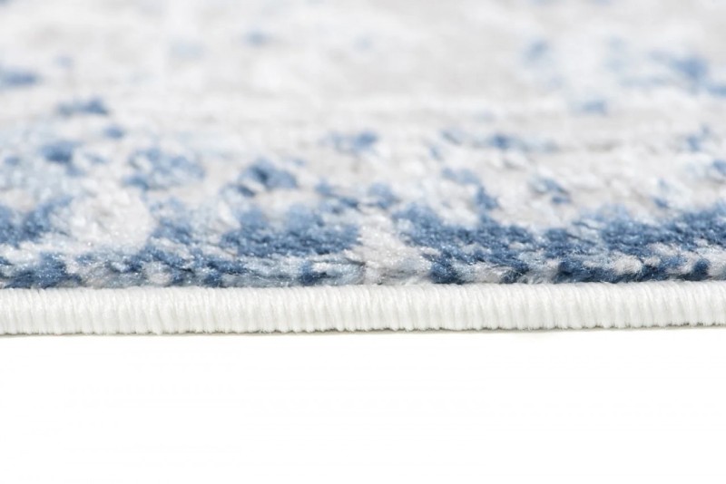 Dywan vintage Sky EZM Q181A szaro-niebieski - brzeg