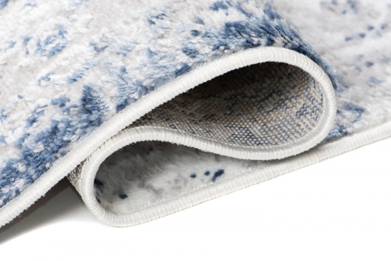 Dywan vintage Sky EZM Q181A szaro-niebieski - bok