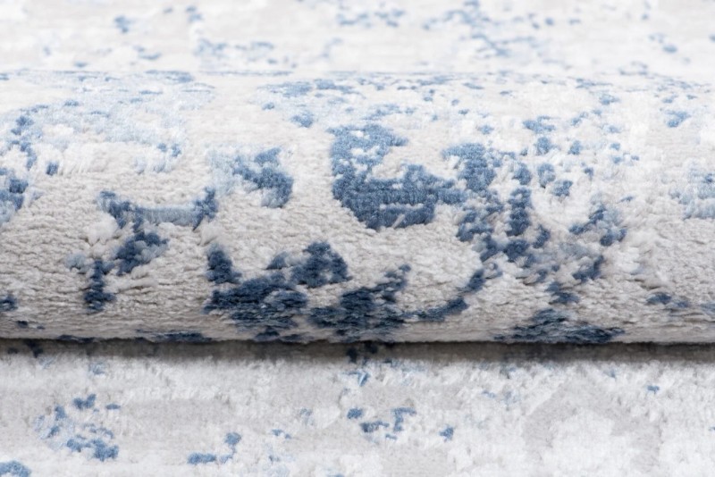 Dywan trdycyjny Sky EZM Q181A szaro-niebieski - struktura runa