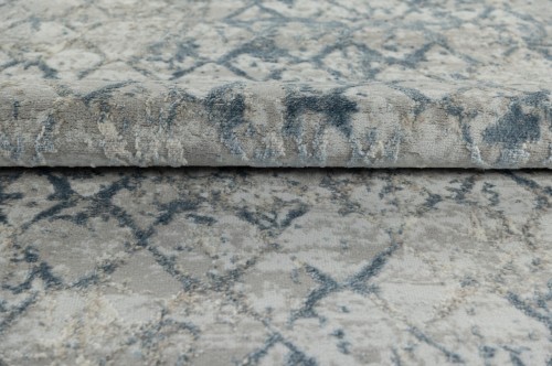 Dywan geometria Sky S283C szaro-granatowy - runo