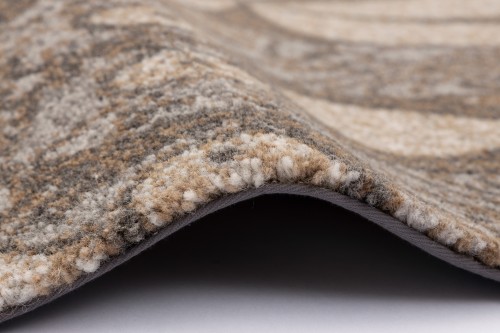 Dywan wełniany Agnella Tempo Natural Nocturne brąz - bok
