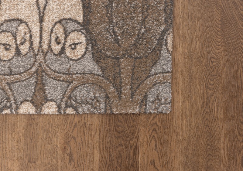 Dywan wełniany Agnella Tempo Natural Nocturne brąz - róg