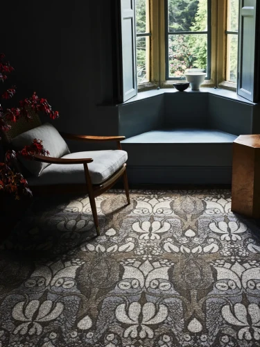 Dywan wełniany Agnella Tempo Natural Nocturne brąz do salonu