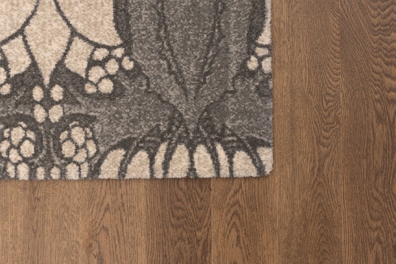 Dywan wełniany Agnella Tempo Natural Nocturne beżowo-szary - róg