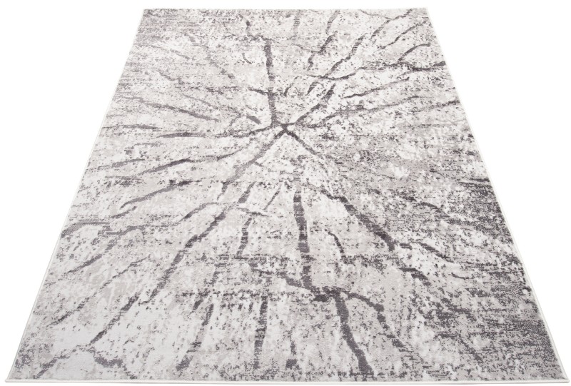 Dywan nowoczesny Sky EZM pień FM28A szary - rzut z ukosa