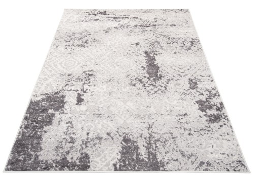 Dywan vintage Sky EZM FM33B jasny szary - rzut ukośny
