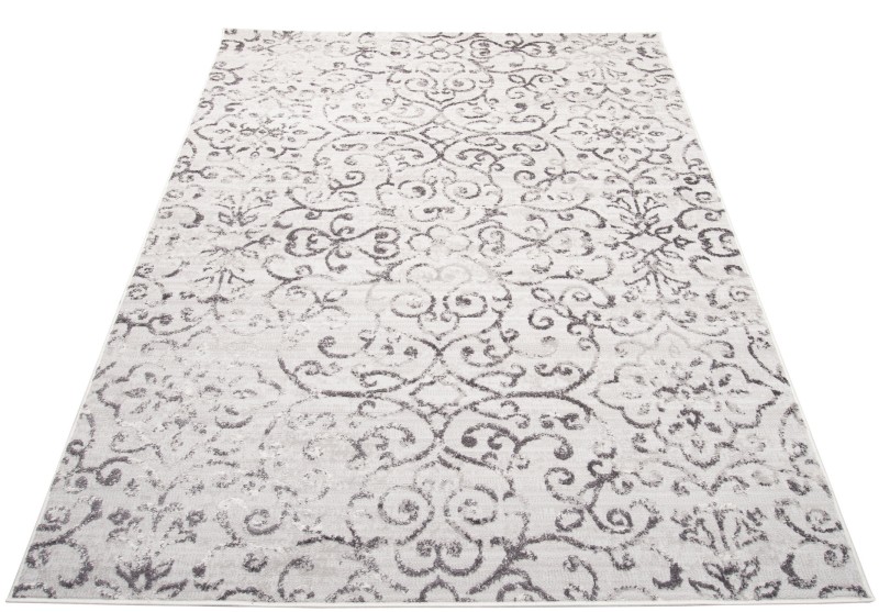 Dywan nowoczesny Sky EZM FM32A szary - rzut ukośny