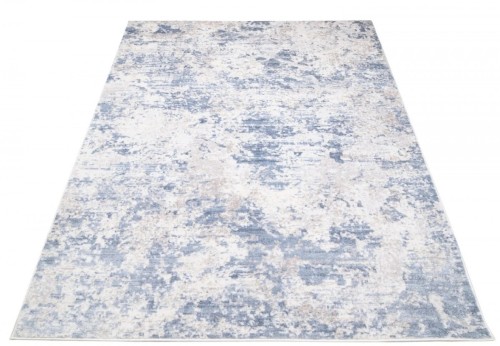 Dywan nowoczesny Sky S305A kremowo-niebieski - rzut ukośny