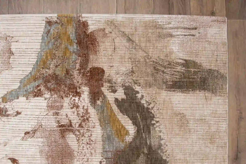 Dywan abstrakcja Tender 17999 beżowo-kremowy - róg