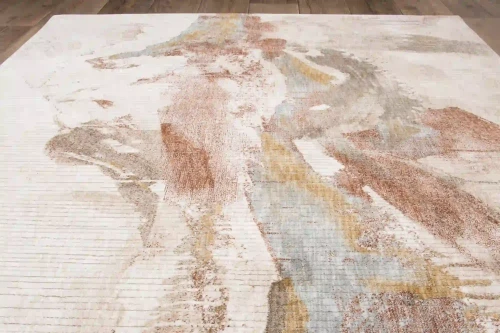 Dywan nowoczesny Tender 17999 beżowo-kremowy - rzut ukośny