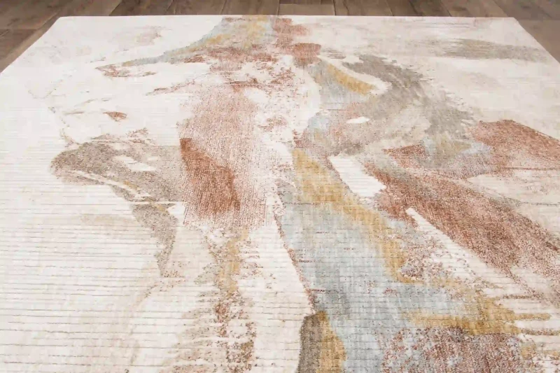 Dywan nowoczesny Tender 17999 beżowo-kremowy - rzut ukośny