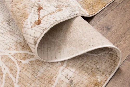 Dywan marmur Tender 18000 beżowo-kremowy - bok